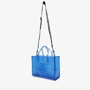 DKNY Vibrant Blue See-Through Tote